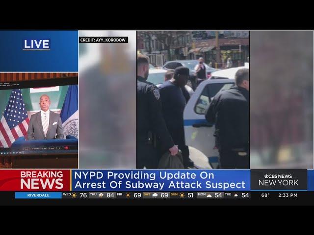 NYPD discusses the arrest of suspected Brooklyn subway shooter Frank James