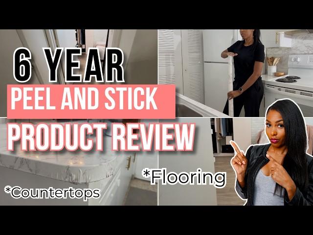 Peel and Stick Wallpaper and Flooring Review... 6 years later