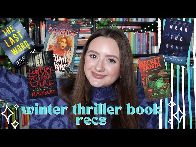 winter thriller book recommendations 2023 | christmas horror, cozy thrillers & snowy settings!