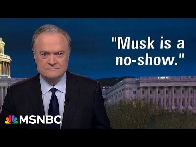 Lawrence: Trump and House GOP taking health care away from poor people so Elon Musk can be richer