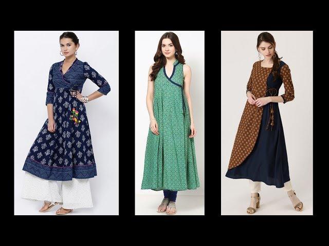 Latest Angrakha Kurti Designs | Stylish Kurti Designs