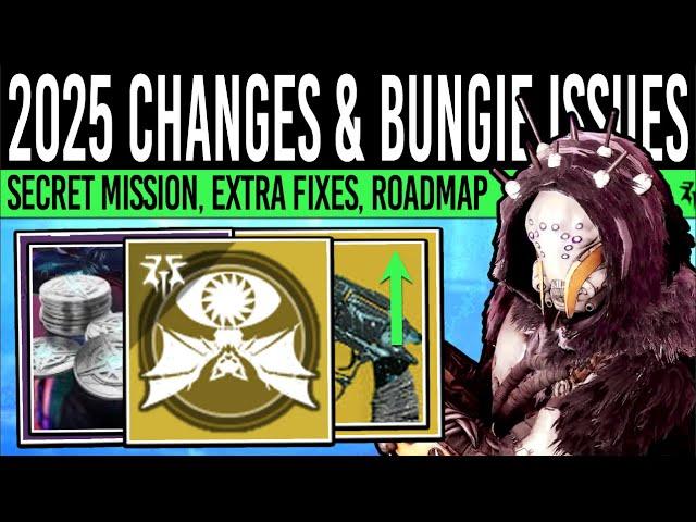 Destiny 2: NEW 2025 CHANGES & SECRET MISSION! Next UPDATE, Bungie Drama, Extra Fixes, Calendar