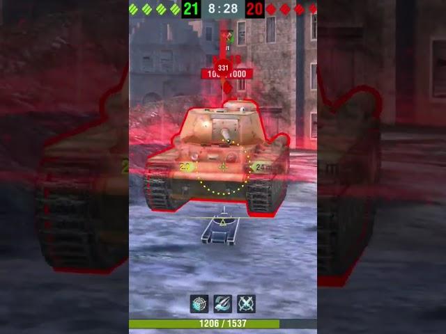 How To Do 1K Damage In One Shot With Smasher #shorts wot blitz