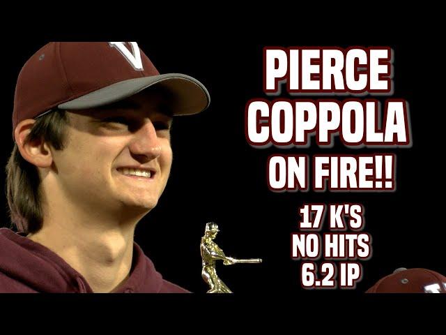 Pierce Coppola Strikes Out 17! | 6 2/3 No-Hit Innings vs. Cedar Grove | Verona (N.J.) LHP