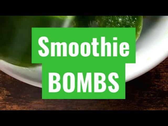 Smoothie bombs #kale #smoothie #healthhacks