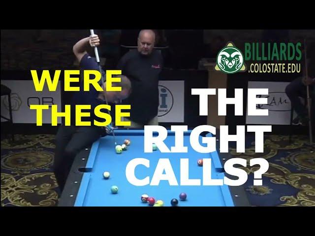 BAD CALLS in Pool ... FOULS that Weren't Called