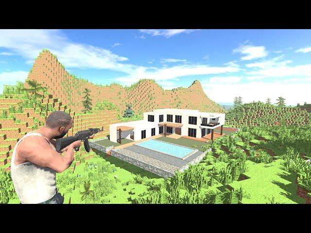 Franklin Old House Stuck in Minecraft World - INDIAN BIKES DRIVING 3D