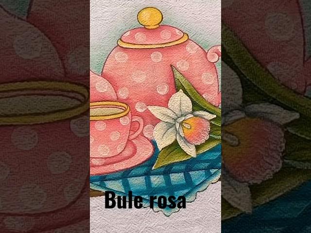 Ainda hoje, Bule rosa com xícara,  orquidea e borboleta, passo a passo no meu canal.