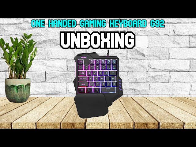 Unboxing One Handed Keyboard G92