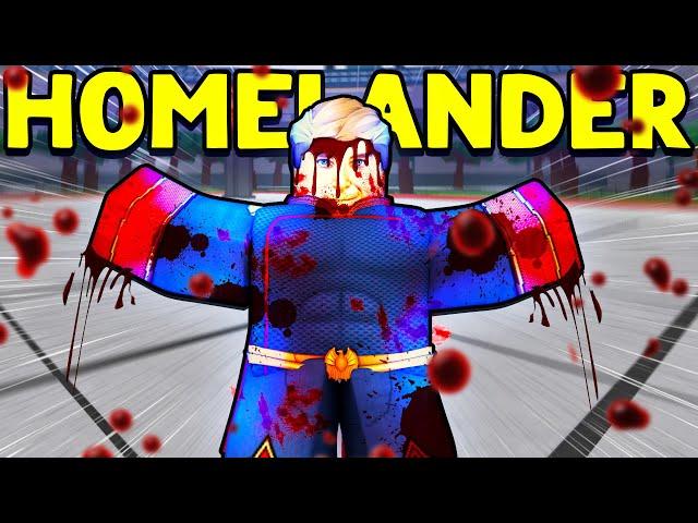 RUINING KILLSTREAKS Using HOMELANDER in Heroes Battlegrounds ROBLOX