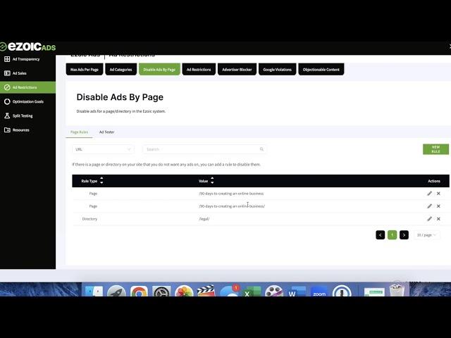 How To Disable Ads By Page | Ezoic Ads Monetization Settings