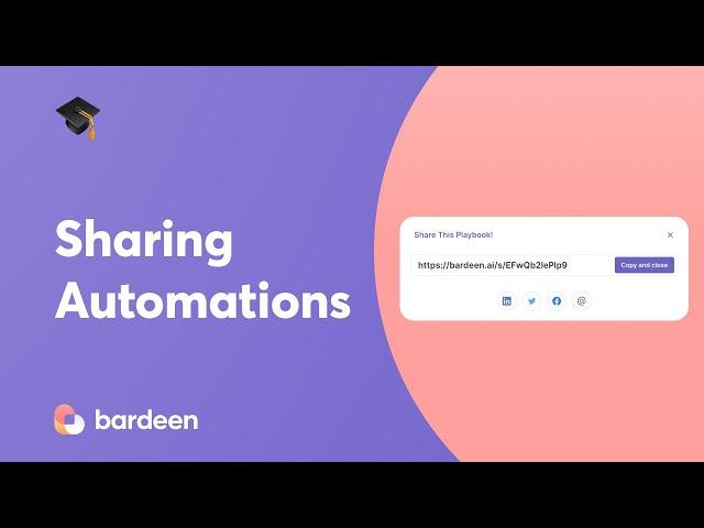 Sharing Automations | Bardeen Tutorial