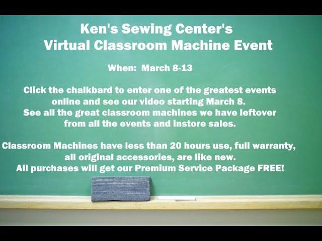 Ken's Sewing Center Virtual Classroom Event