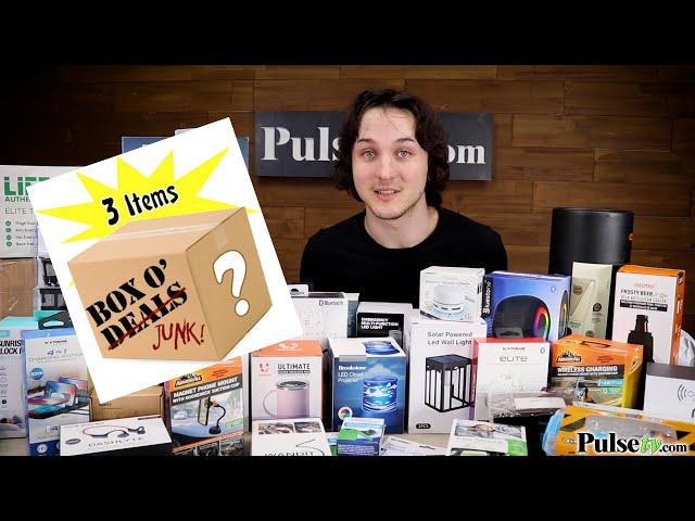 Opening up PulseTV's Random Box of Deals (Junk) Review