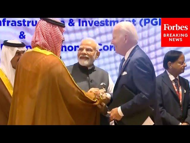 VIRAL MOMENT: Biden Shakes Hands With Saudi Arabia's MBS And Modi At G20