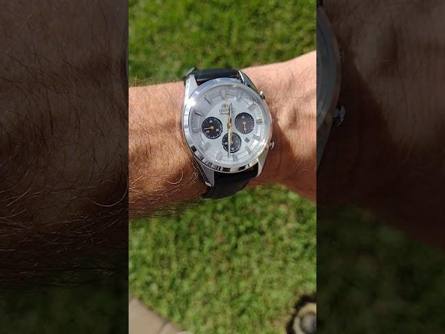 Orient solar chronograph on StrapsCo