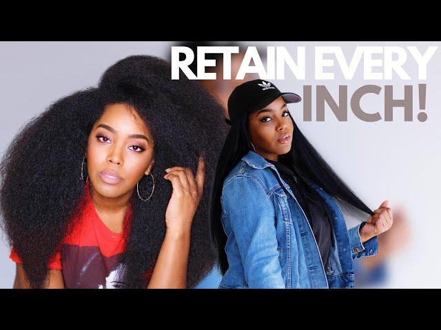 How To Retain Every Inch of Hair Growth  | Natural Hair | Melissa Denise