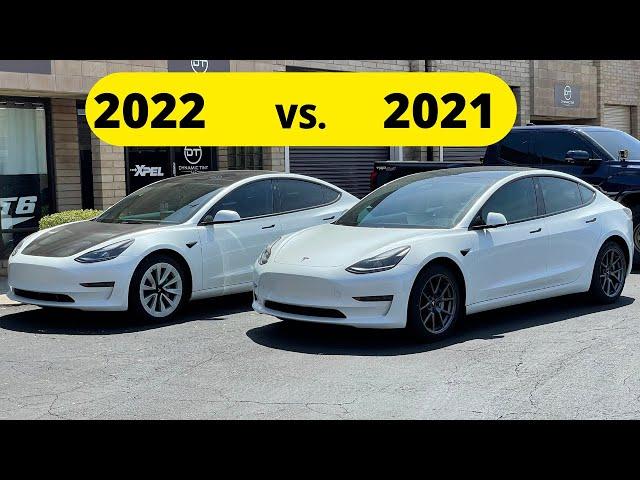 2021 vs 2022 Standard Range Tesla Model 3 Comparison - What Changed?