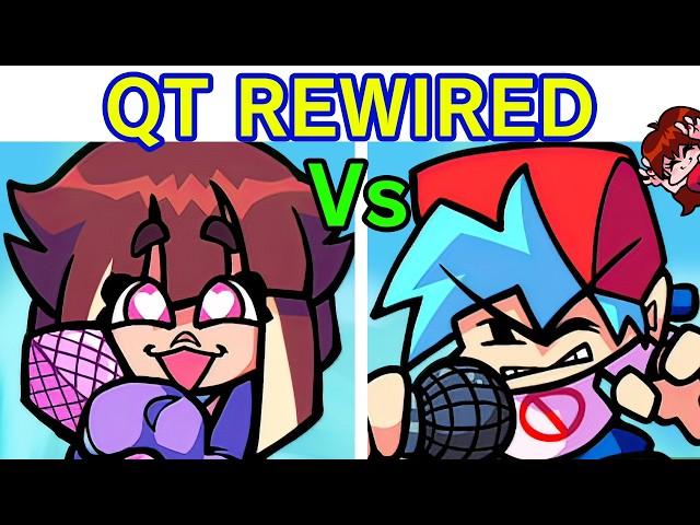 Friday Night Funkin' - VS QT: REWIRED FULL WEEK + Cutscenes (FNF Mod/Hard) (Obliterated) (BF/GF)