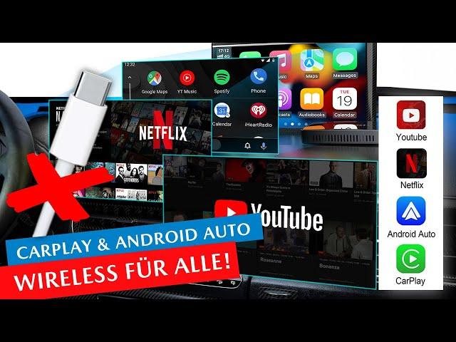 Upgrade to WIRELESS Apple Carplay / Android Auto! Netflix, YouTube & Screen Mirroring Possible!