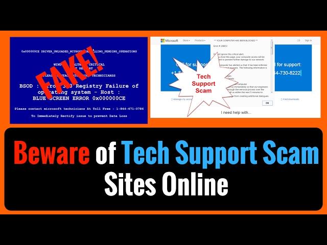 Beware of Tech Support Scam Sites Online