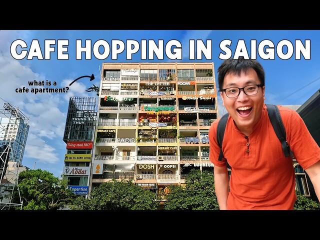 Cafe-hopping across Saigon's coffee shops  & Discovering cafe apartments blocks #cafeculture #hcmc