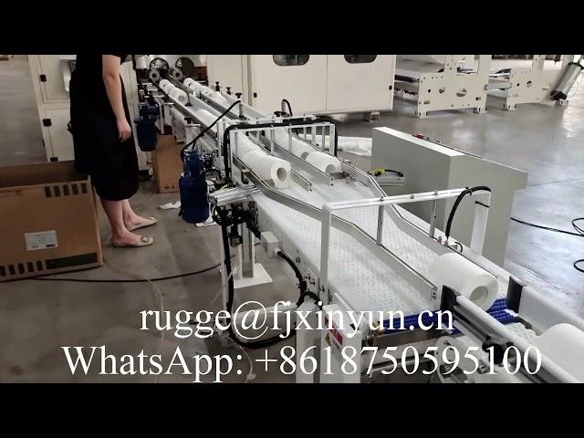 Low price automatic single roll toilet paper making machinery production line