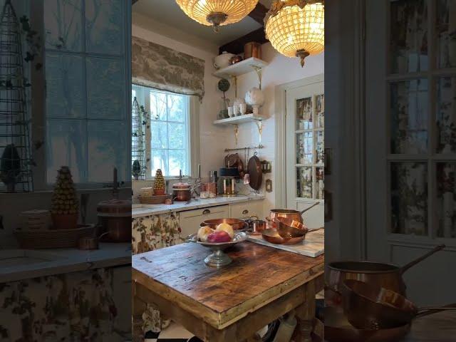 Take a peek into interior designer IG/@paigekontrafouris’ French inspired kitchen #diy #cottage