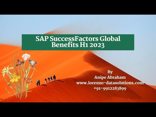 SAP SuccessFactors Global Benefits H1 2023