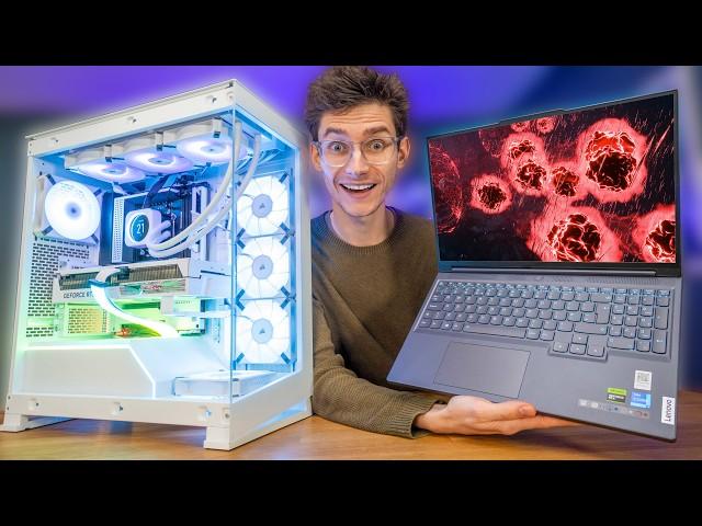 Gaming Laptop Or Gaming Desktop?!  RTX 4060 Laptop vs RTX 4060 Gaming PC!