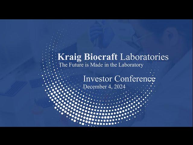 Kraig Labs Investor Web Conference December 2024