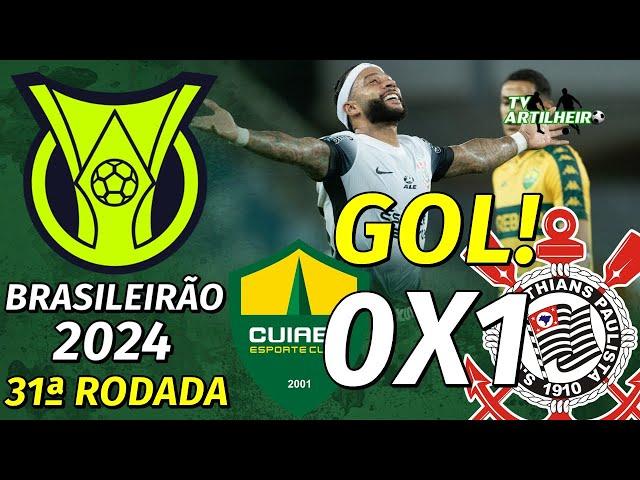 [Série A '24] 31ª Rodada | Cuiabá 0 X 1 Corinthians | Gol! | TV ARTILHEIRO