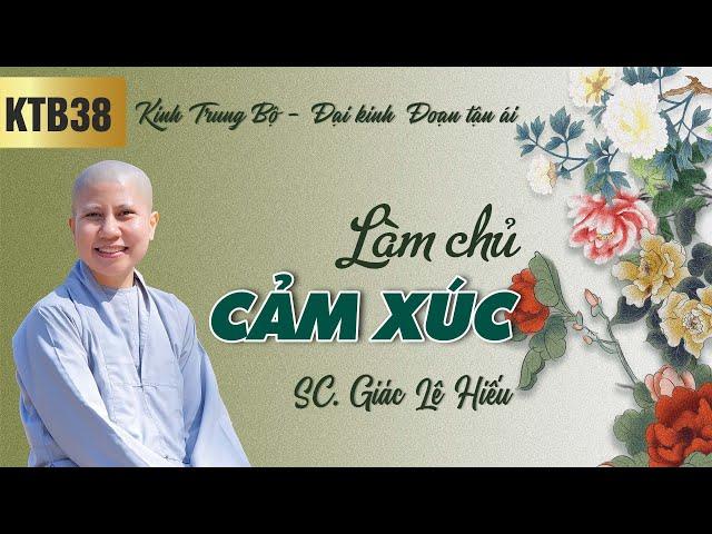 Làm chủ cảm xúc - Kinh Trung Bộ 38 - Đại kinh Đoạn tận ái - SC. Giác Lệ Hiếu