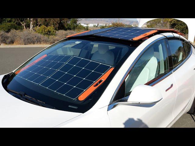 Charge a Tesla With Portable Solar Anywhere