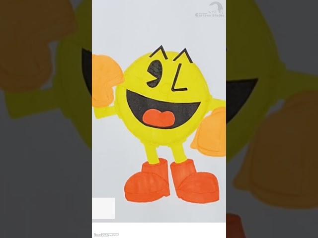 Drawing Pac Man #art  #drawing #sketch #funny #funnyvideo #draw