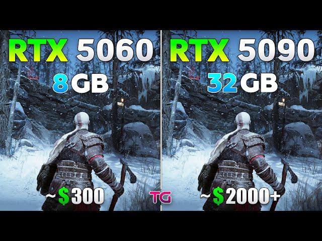 RTX 5060 vs RTX 5090 - Test in 11 Games | 1440p