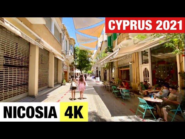 NICOSIA, CYPRUS  [4K] City Centre Walking Tour