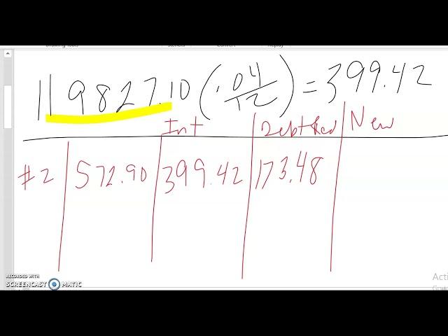 Construct a Loan Amortization Schedule