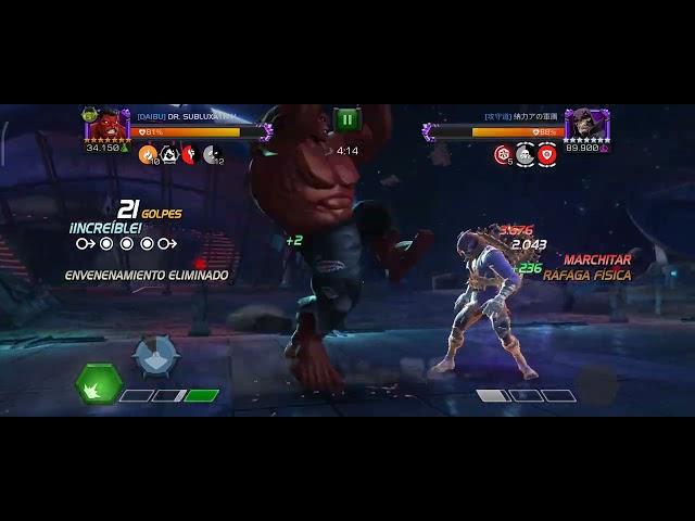 MCOC Kindred Node 44 War Alliance / MCOC Kindred nodo 44 guerra de alianza ( RED HULK )