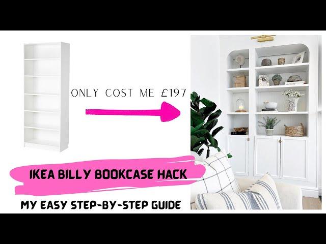 Ikea Billy Bookcase Hack (Cost Me £197) - My Easy Fitted Bookcase Guide