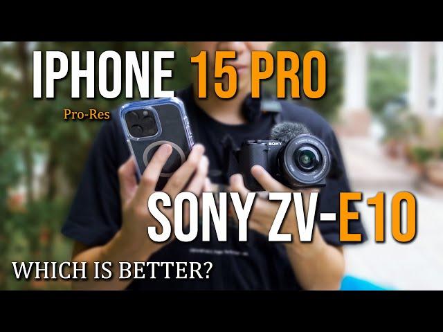 Iphone 15 Pro vs Sony ZV-E10 Kit | Photo and Video Test