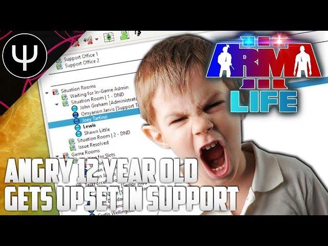 ARMA 3: Life Mod — Angry 12 Year Old Gets UPSET In SUPPORT!