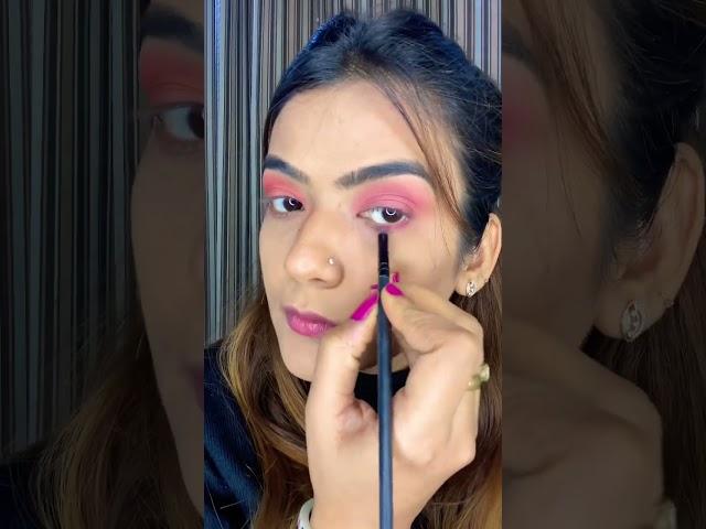 PINK vs ORANGE #easyeyemakeup #easymakeuptutorial #makeupshorts #makeuphacks #makeupvideo #shorts