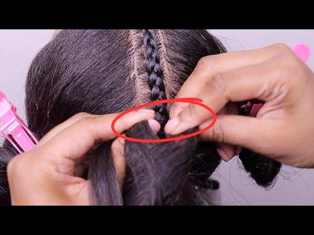 CORNROW Tutorial For Visual Learners (Step-By-Step) | Overhand and Underhand Method Explained!