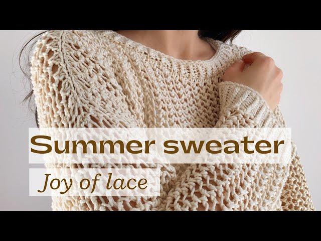 Start Your Perfect Summer Project: Halcyon Lace Sweater. Part 1 [Tutorial]