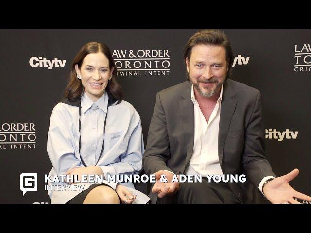 Aden Young and Kathleen Munroe on Law & Order Toronto: Criminal Intent | Interview