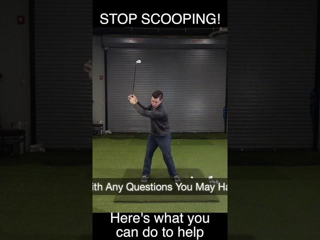 How To Stop Scooping In Your Golf Swing #shorts