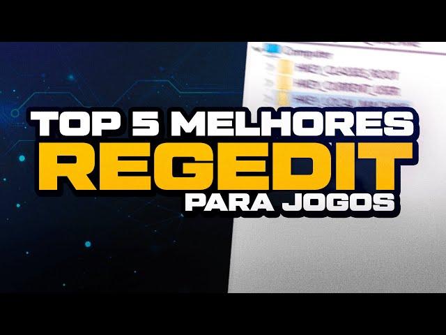 TOP 5 MELHORES REGEDIT PARA JOGOS ! OTIMIZAR O PC, GPU, CPU E RAM PARA MAIS FPS NOS JOGOS ! WINDOWS