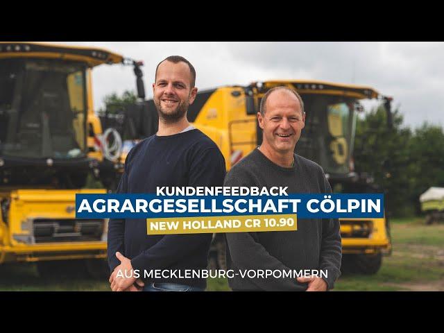 Agrargesellschaft Cölpin mit vier New Holland CR 10.90 Mähdreschern I Wüstenberg Landtechnik