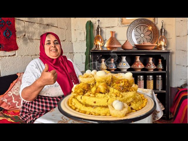 Elegant Moroccan Seffa in Just ONE Steam  Irresistible Taste with a Secret Filling!